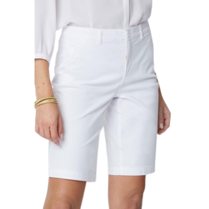 NYDJ Women's Bermuda Short Shorts, Optic White, 12 - Image 4